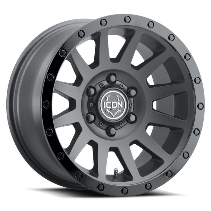 ICON 2018905560DB Compression 18x9 5x150 25mm Offset 6in BS 110.1mm Bore Double Black Wheel