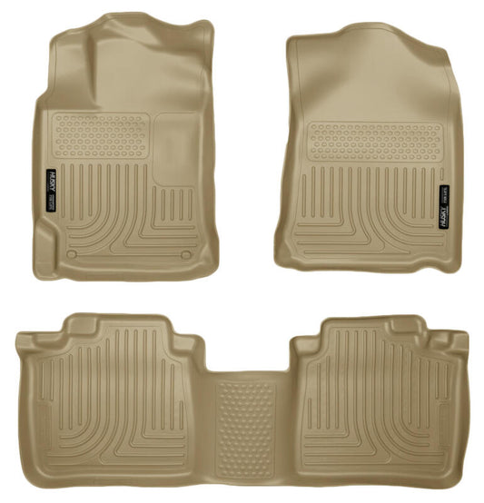 Husky Liners 99553 10-13 Lexus RX350/RX450h WeatherBeater Tan Front & 2nd Seat Floor Liners