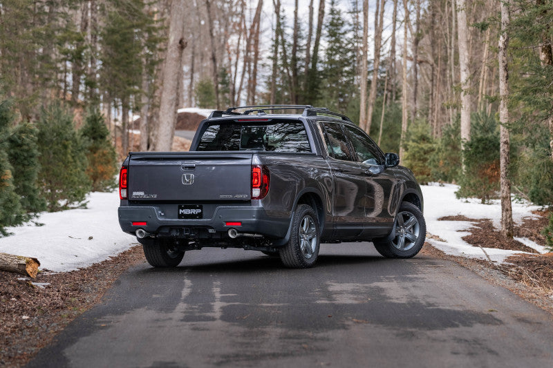 MBRP S5901304 21-22 Honda Ridgeline T304 Stainless Steel 2.5in Cat-Back - Dual Split Rear Exit