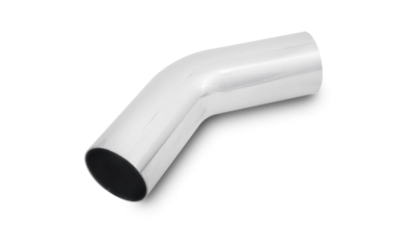 Vibrant 2945 4.5in OD T6061 Aluminum Mandrel Bend 45 Degree - Polished