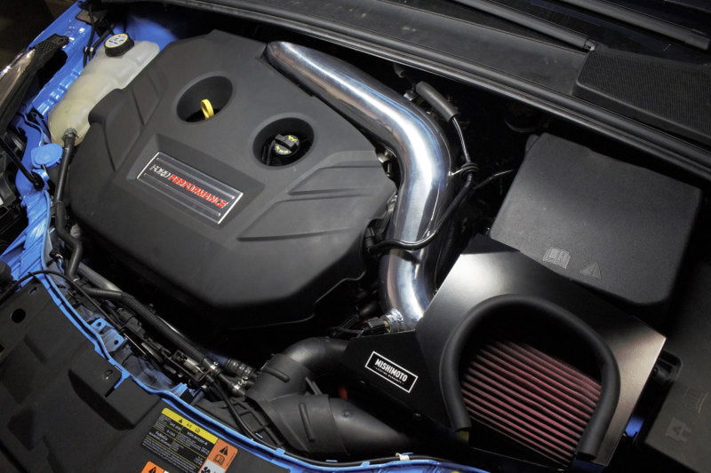 Mishimoto MMAI-RS-16WBK 2016+ Ford Focus RS Performance Air Intake Kit - Wrinkle Black