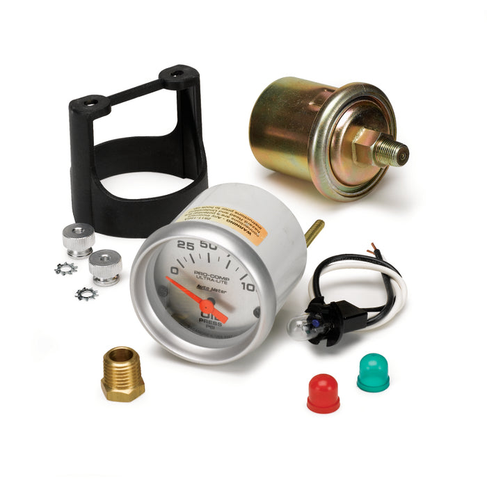 AutoMeter 4327 Autometer Ultra-Lite 52mm 0-100 PSI Electronic Oil Pressure Gauge