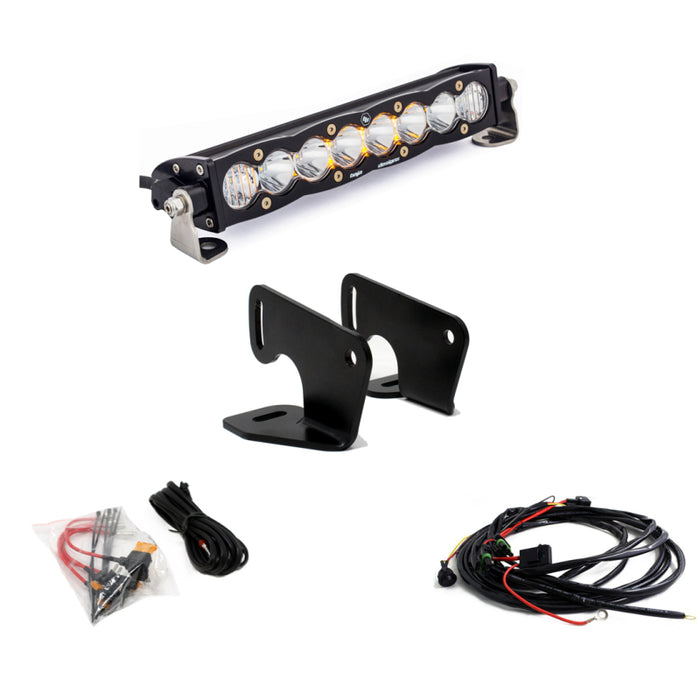 Baja Designs 447166 Polaris RZR Pro XP Hood Mount Light Kit 10in S8