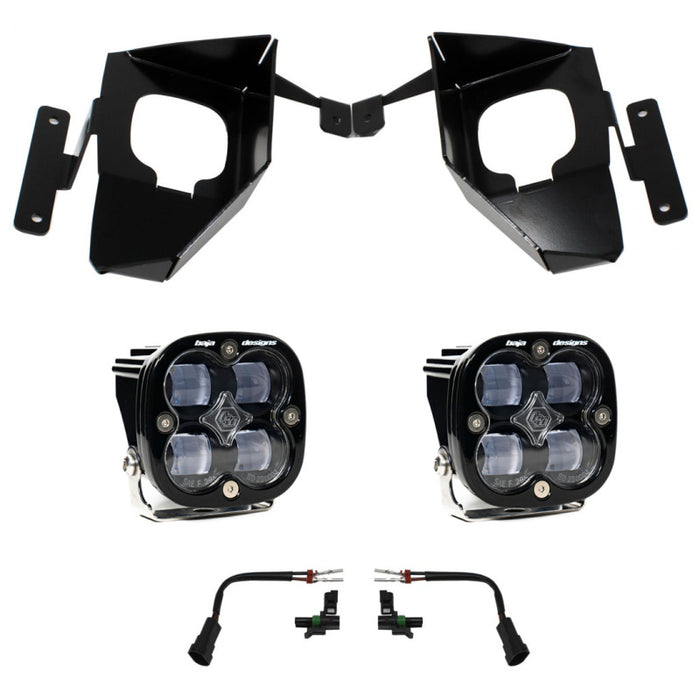 Baja Designs 447534 16-18 Silverado 1500 Squadron Fog Pocket Kit - Clear