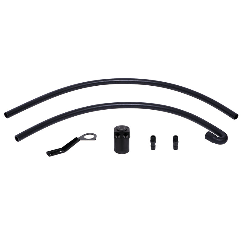 Mishimoto MMBCC-N54-06CBE2 07-10 BMW N54 Baffled Oil Catch Can Kit - Black (CCV Side)