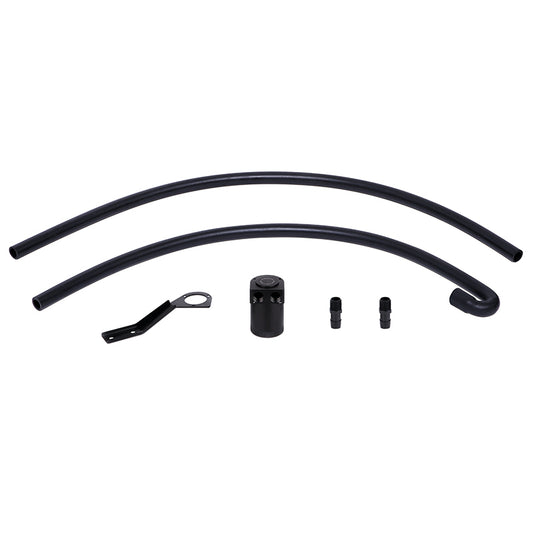 Mishimoto MMBCC-N54-06CBE2 07-10 BMW N54 Baffled Oil Catch Can Kit - Black (CCV Side)