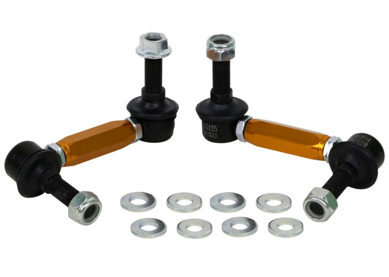 Whiteline KLC180-115 Universal Sway Bar Link Assembly Heavy Duty Adjustable Steel Ball 115mm Size