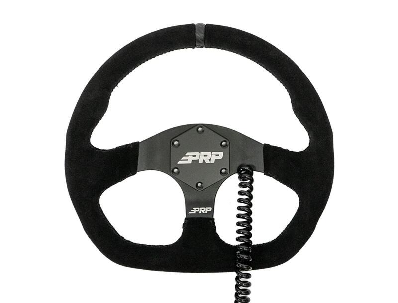PRP Seats G250-H PRP Heated Comp-R Suede Steering Wheel - Black