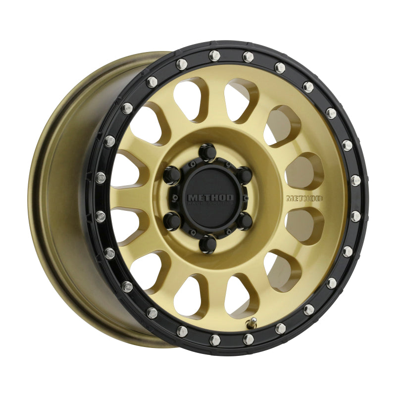 Method Wheels MR31578516100 Method MR315 17x8.5 0mm Offset 6x135 87mm CB Gold/Black Street Loc Wheel
