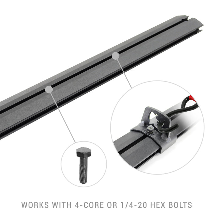 Go Rhino 5935011T Universal XRS 49 3/4 Cross Rail Accessory Set - Tex. Black