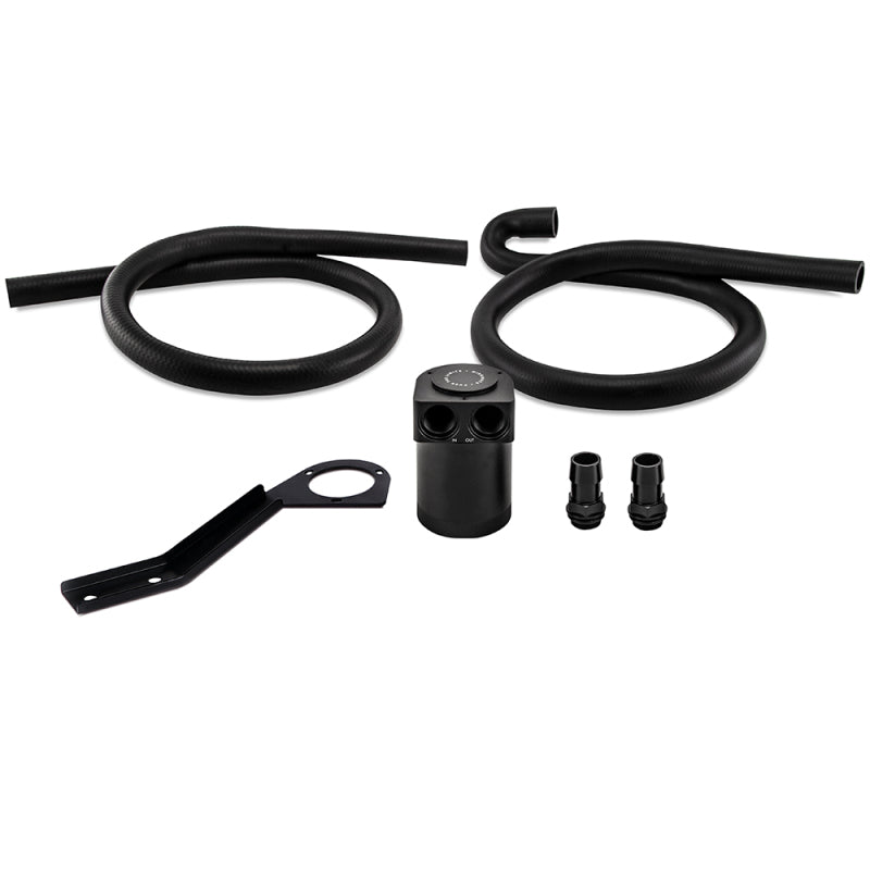 Mishimoto MMBCC-N54-06CBE2 07-10 BMW N54 Baffled Oil Catch Can Kit - Black (CCV Side)