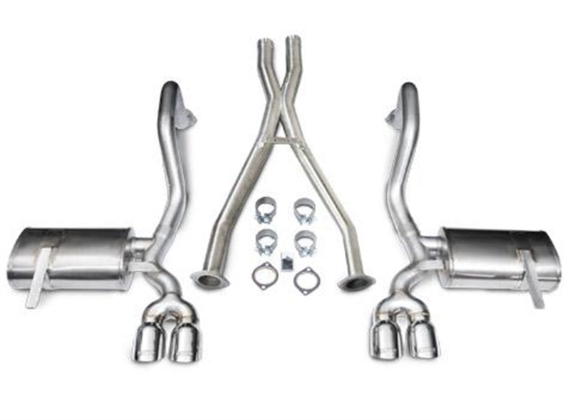 CORSA Performance 14114 Corsa 1997-2004 Chevrolet Corvette C5 Z06 5.7L V8 Polished Xtreme Cat-Back + XO Exhaust