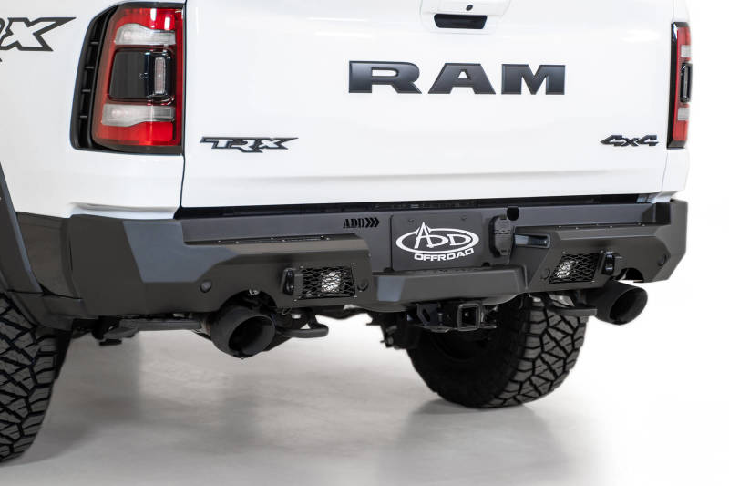 Addictive Desert Designs R620081280103 2021 Dodge RAM 1500 TRX Stealth Fighter Rear Bumper - Hammer Black