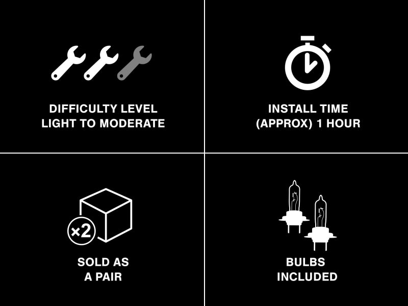 Raxiom 49177 13-14 Ford Mustang GT CCFL Halo Fog Lights (Smoked)