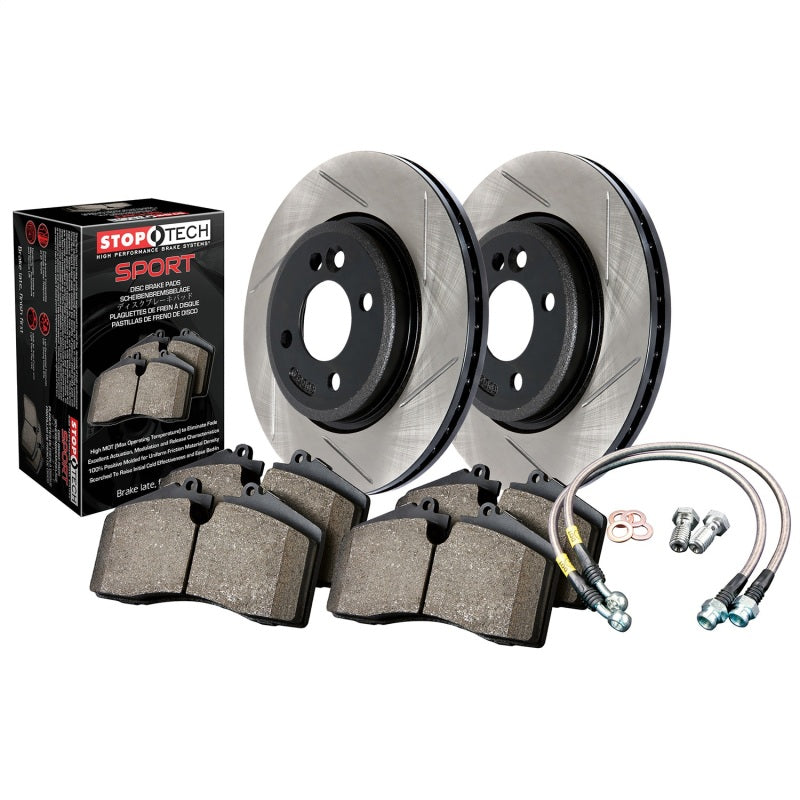 Stoptech 977.40016R Sport Axle Pack, Slotted, Rear