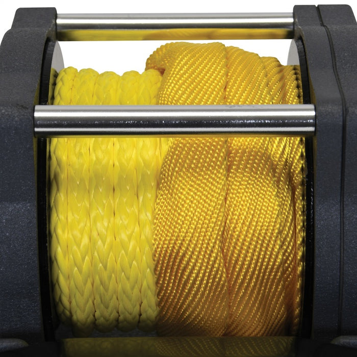 Superwinch 1135270 3500 LBS 12V DC 7/32in x 32ft Synthetic Rope Terra 3500SR Winch - Gray Wrinkle