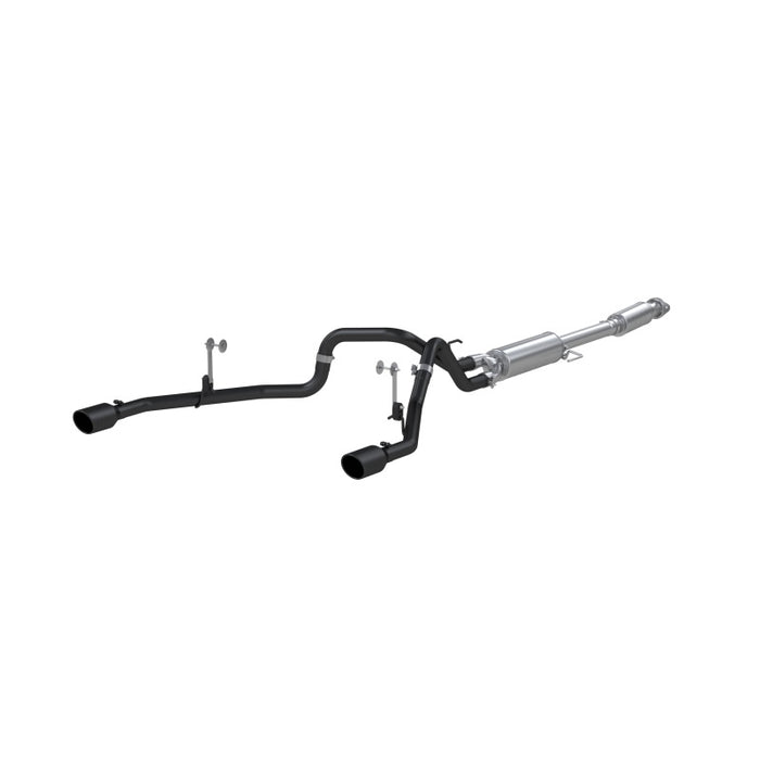MBRP S5215BLK 2021+ F-150 2.7L/ 3.5L Ecoboost, 5.0L 3in Cat Back 2.5in Dual Split Rear - Black Coated