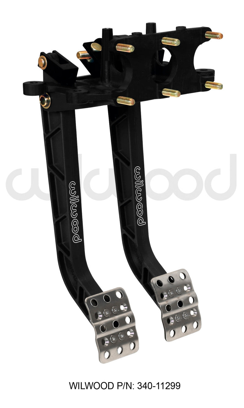 Wilwood 340-11299 Adjustable Dual Pedal - Brake / Clutch - Rev. Swing Mount - 6.25:1