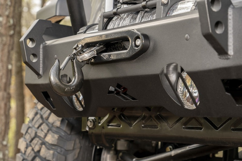 Rugged Ridge 11540.31 HD Bumper Full Width Front 07-18 Jeep Wrangler JK 18-20 Jeep Wrangler JL 2020 JT