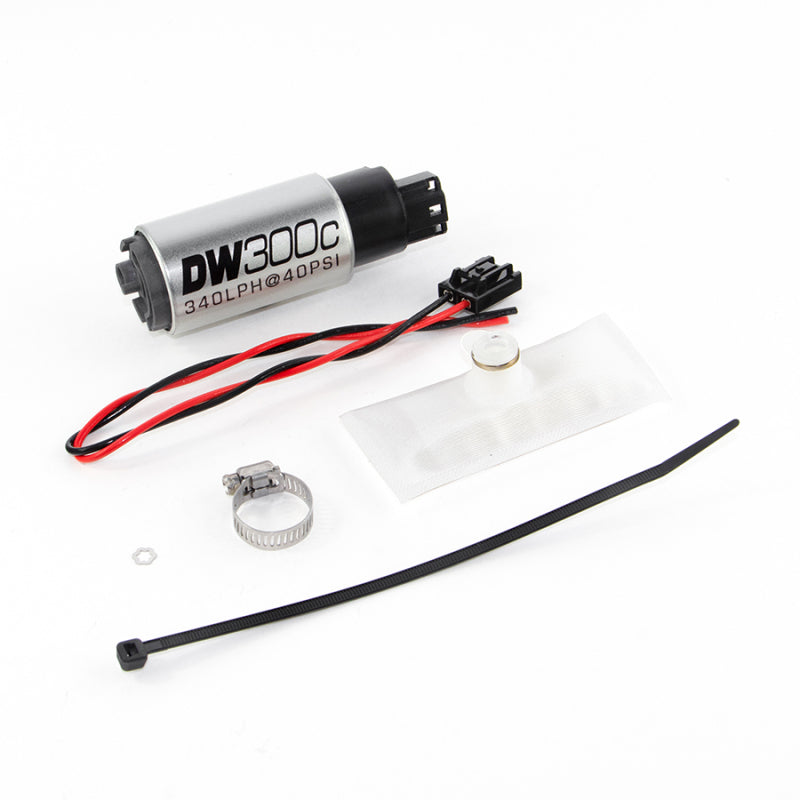 DeatschWerks 9-307-1030 88-91 BMW 325i DW300C 340 LPH Compact Fuel Pump w/ Install Kit (w/o Mounting Clips)