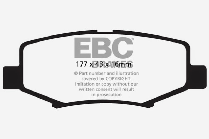 EBC DP41799R 06-11 Dodge Nitro 3.7 Yellowstuff Rear Brake Pads