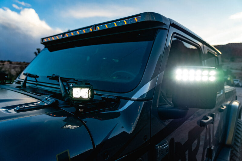 ORACLE Lighting 5917-023 Oracle Jeep Wrangler JL/Gladiator JT Integrated Windshield LED Light Bar System