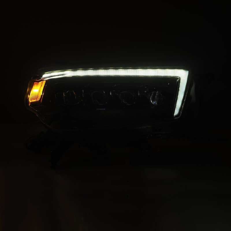 AlphaRex 880758 10-13 Toyota 4Runner NOVA LED Proj Headlights Plank Style Alpha Black w/Seq Signal/DRL