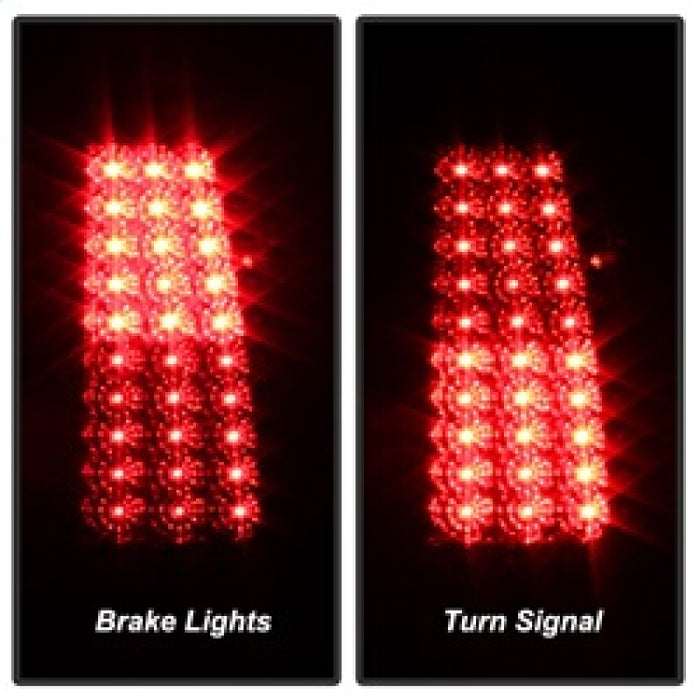 SPYDER 5008787 xTune Chevy Silverado 1500/2500/3500 03-06 LED Tail Lights Red Clear ALT-ON-CS03-LED-RC