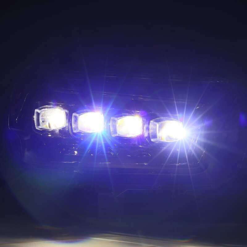 AlphaRex 880758 10-13 Toyota 4Runner NOVA LED Proj Headlights Plank Style Alpha Black w/Seq Signal/DRL