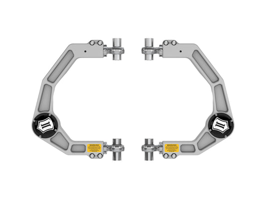 ICON 98523DJ 21-23 Ford F150 Billet Front Upper Control Arms DJ Pro Kit