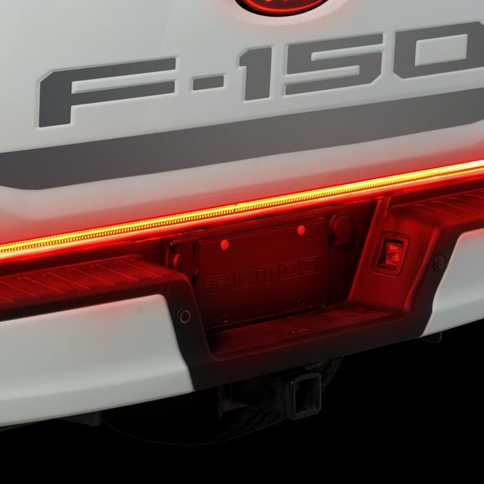 Putco 9203060-17 21-23 Ford F-150 60In Direct Fit Red Blade Kit Tailgate Bars w Factory LED Taillamps