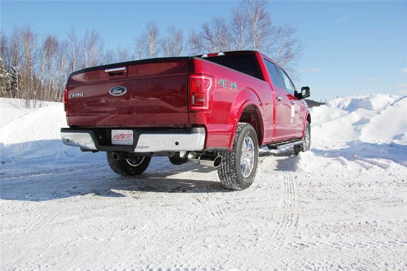 MBRP S5259409 2015 Ford F-150 2.7L / 3.5L EcoBoost 4in Cat Back Single Side T409 Exhaust System