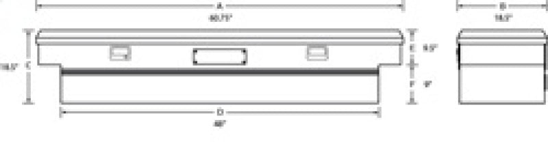 LUND 9460CC Lund Universal Alum Flush Mount Box - Brite