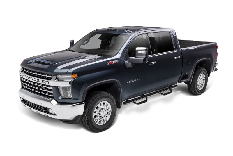 N-Fab C1980CC Nerf Step 2019 Chevy/GMC 1500 Crew Cab - Cab Length Gloss - Black - 3in