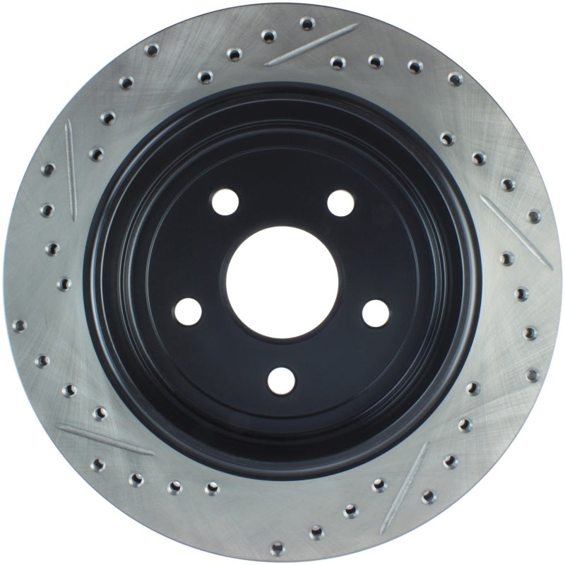 Stoptech 127.58007L StopTech Slotted & Drilled Sport Brake Rotor 11-15 Jeep Grand Cherokee (Excludes SRT8)