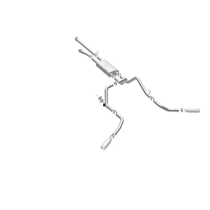 Magnaflow 19232 MagnaFlow Cat-Back 10-15 Toyota Tundra SC LB / CC SB 4.6L/5.7L V8 SS 2.5 Dual Split Rear 4in Tip