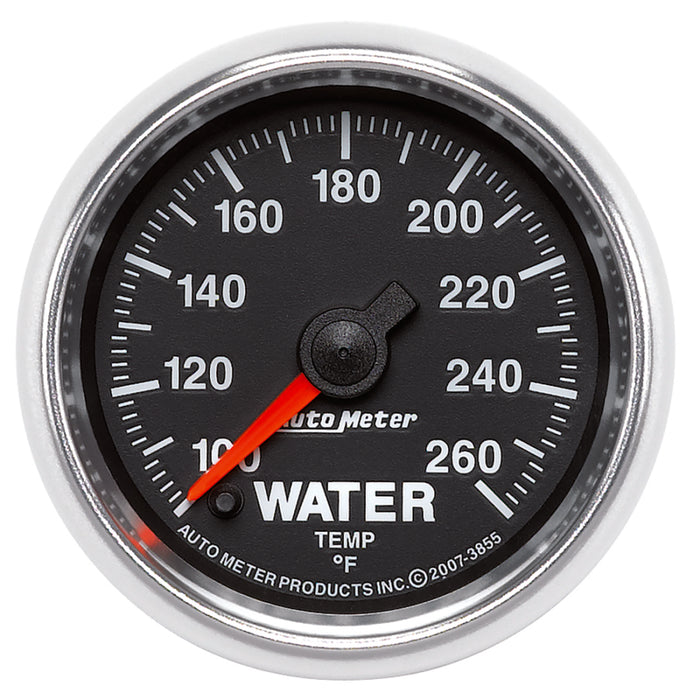 AutoMeter 3855 Autometer GS 100-260 degree Electronic Water Temperature Gauge