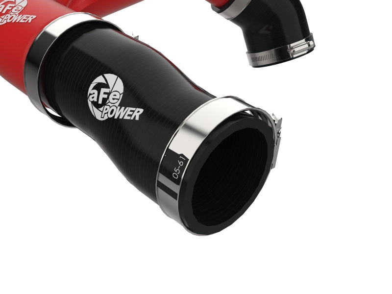 aFe 46-20778-R 2024+ Jeep Wrangler JL L4-2.0L (t) BladeRunner 2-1/2in Aluminum Hot Charge Pipe - Red