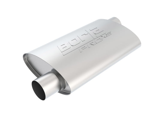 Borla 40352 Universal PRO-XS Muffler - Offset/Offset Oval 2.5in