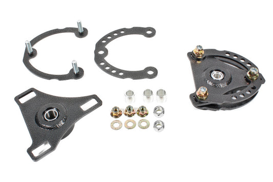 BMR Suspension CP001H BMR 15-17 S550 Mustang Caster Camber Plates - Black Hammertone