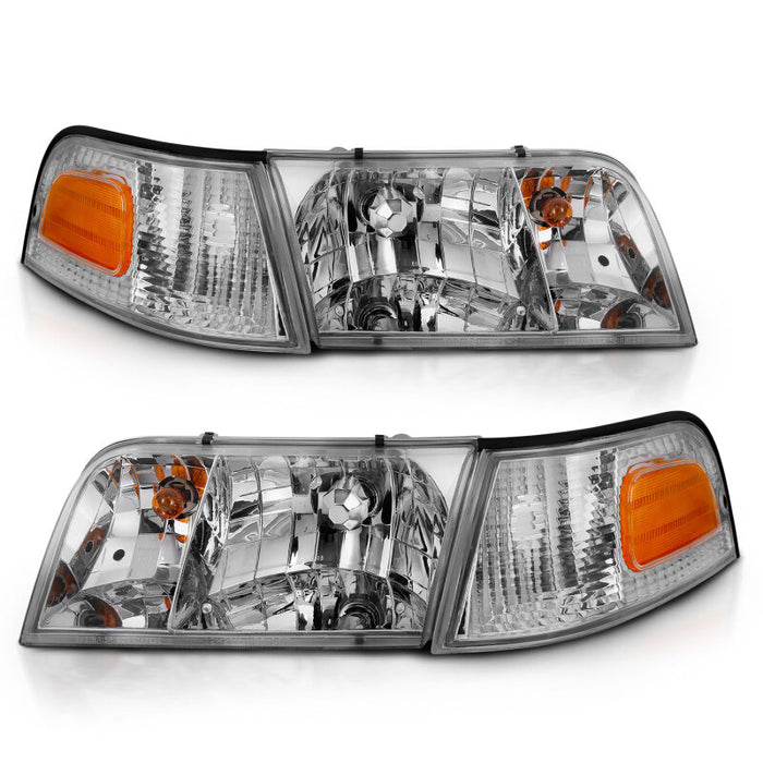ANZO 121556 ANZ Crystal Headlights