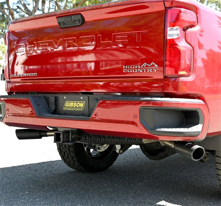 Gibson 65714B 20-21 Chevy Silverado 2500HD 6.6L 2.5in Cat-Back Dual Extreme Exhaust - Black Elite