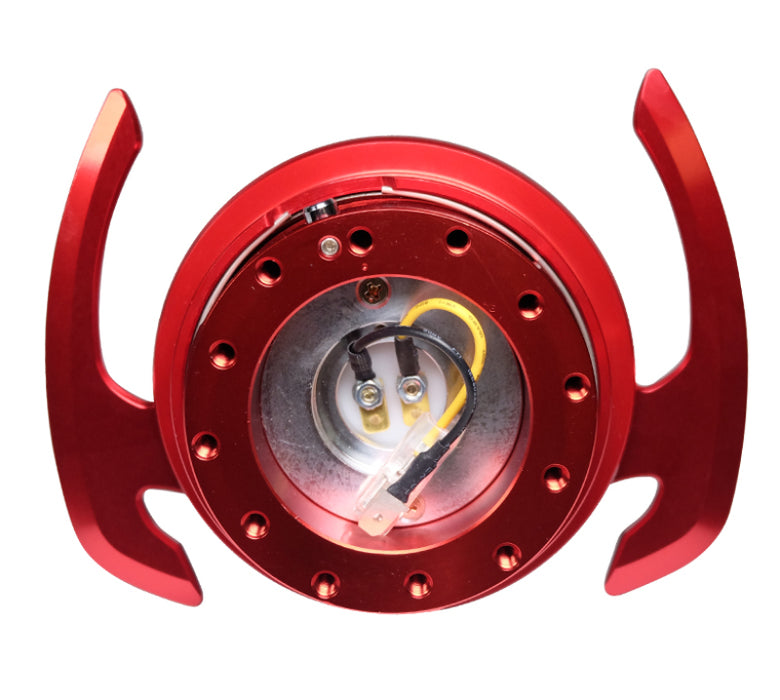 NRG SRK-700RD Quick Release Kit Gen 4.0 - Red Body / Red Ring w/ Handles
