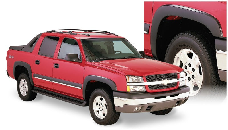 Bushwacker 40920-02 03-06 Chevy Avalanche 1500 OE Style Flares 4pc w/out Body Hardware - Black