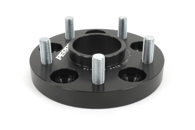 Perrin Performance PHP-WHL-020BK PERRIN 17-21 Honda Civic Si / 22-26 Acura Integra 64.1mm 5x114.3 Wheel Spacers 20mm - Pair