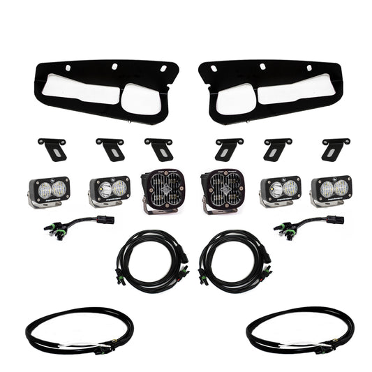 Baja Designs 447761UP 2021+ Ford Bronco Clear SAE Fog Pocket Kit w/Upfitter