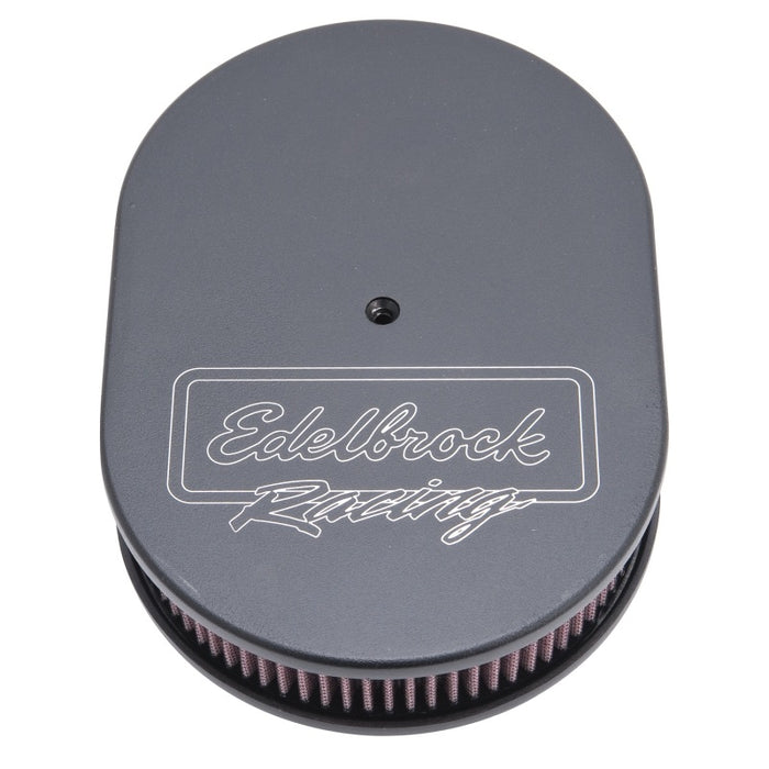 Edelbrock EDE42203 Oval Air Cleaner Assm. - Black