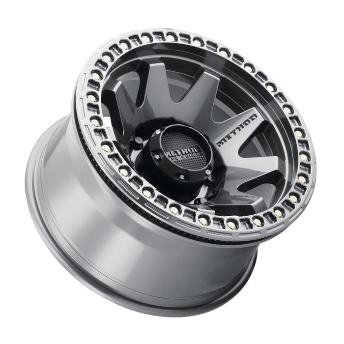 Method Wheels MR10879080844B Method MR108 17x9 -44mm Offset 8x6.5 130.81mm CB Gloss Titanium w/BH-H24125-38 Wheel
