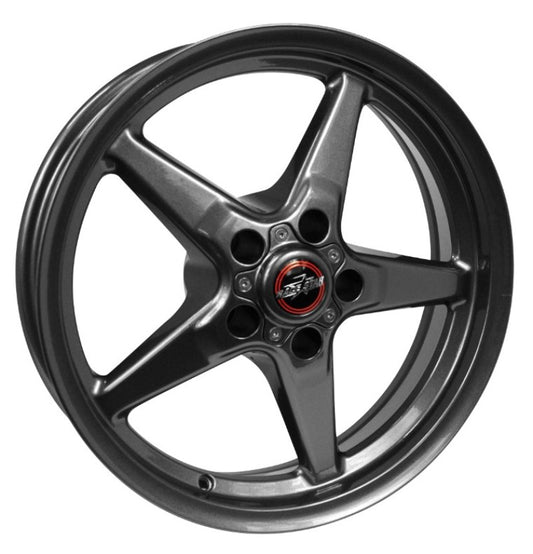 Race Star 92-795253G 92 Drag Star Bracket Racer 17x9.5 5x4.75 B.C./ 6.875 B.S. Metallic Gray Wheel