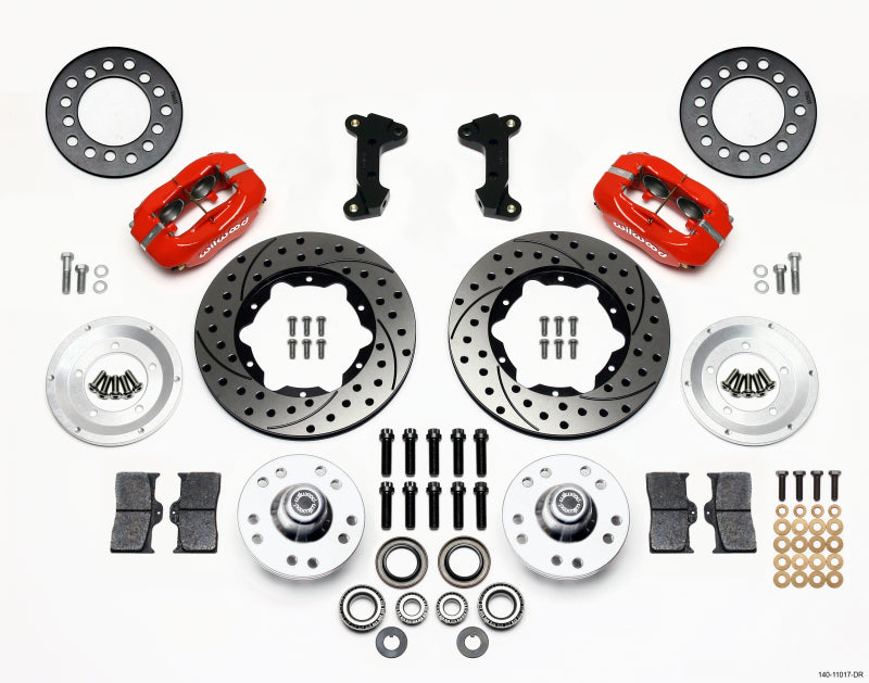 Wilwood WIL140-11017-DR Front Brake Kit Mustang II 74-78 11in Drilled